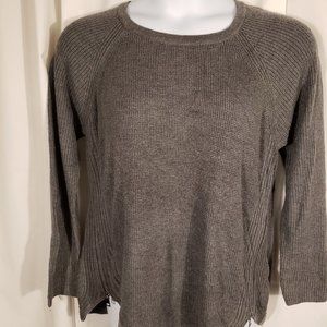 INC Plus Size Waffle-Knit Side Zip Sweater SZ OX